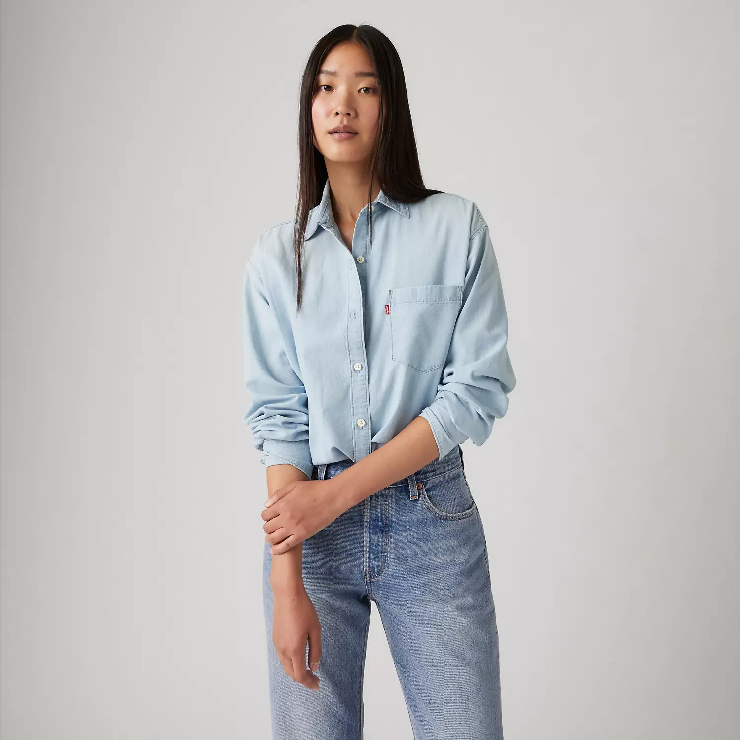 

Футболка Harlie Boyfriend Levi's, цвет Where Is She - Light Wash