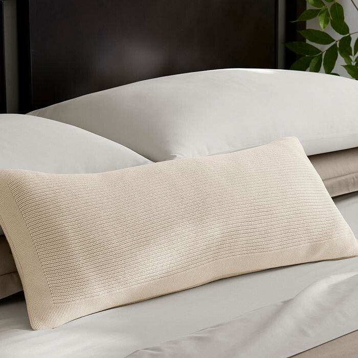 

Декоративная подушка Boll & Branch в рубчик, 14 x 34 дюйма, коричневый/бежевый