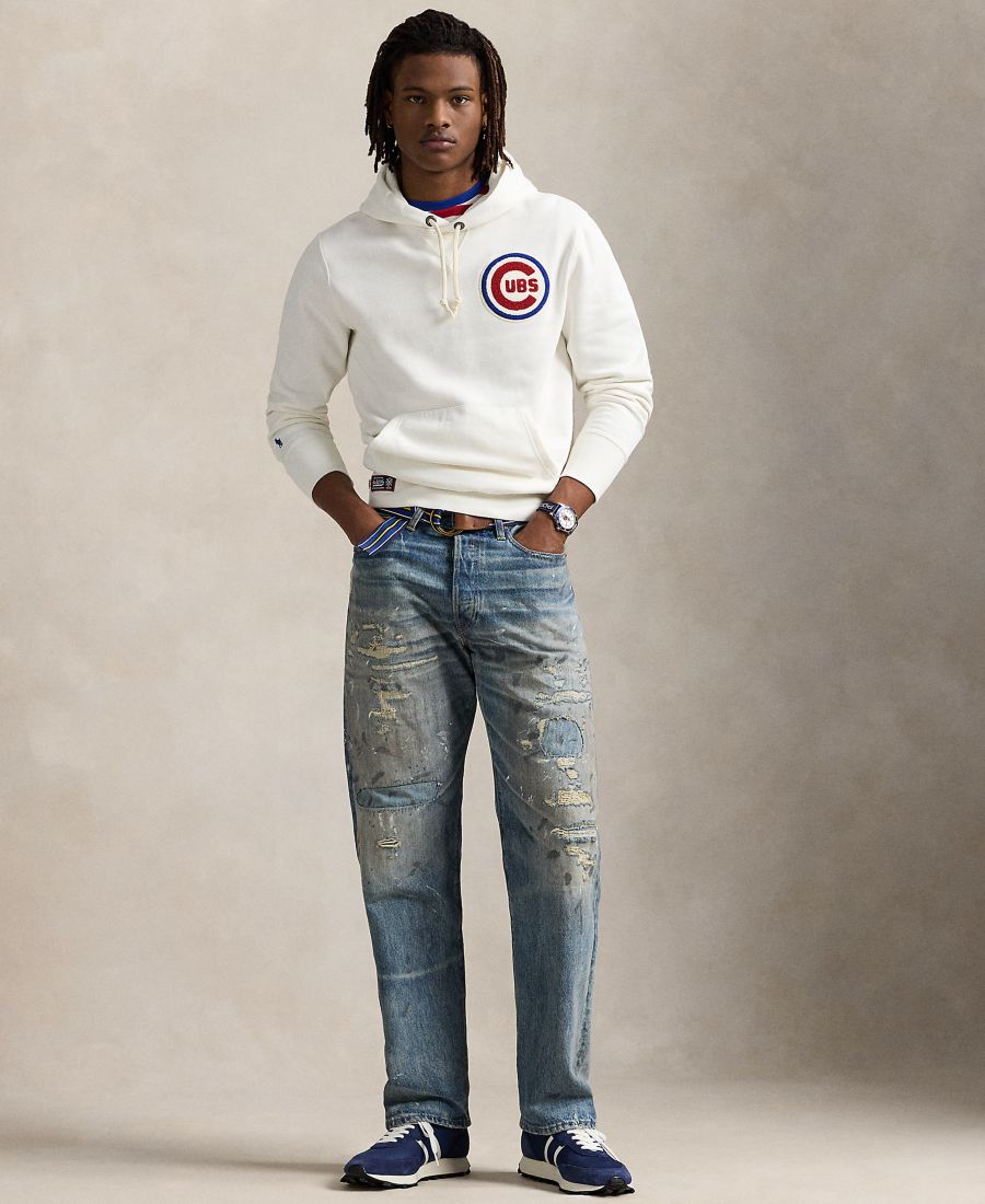 

Флисовая толстовка унисекс Cubs Polo Ralph Lauren, Deckwash White