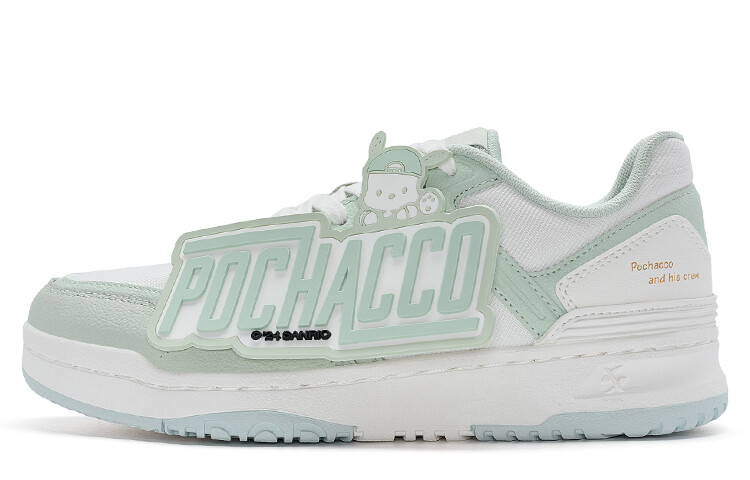 

Кроссовки XTEP Skateboarding Shoes Men Low-top Sail White/clotted Green, белый