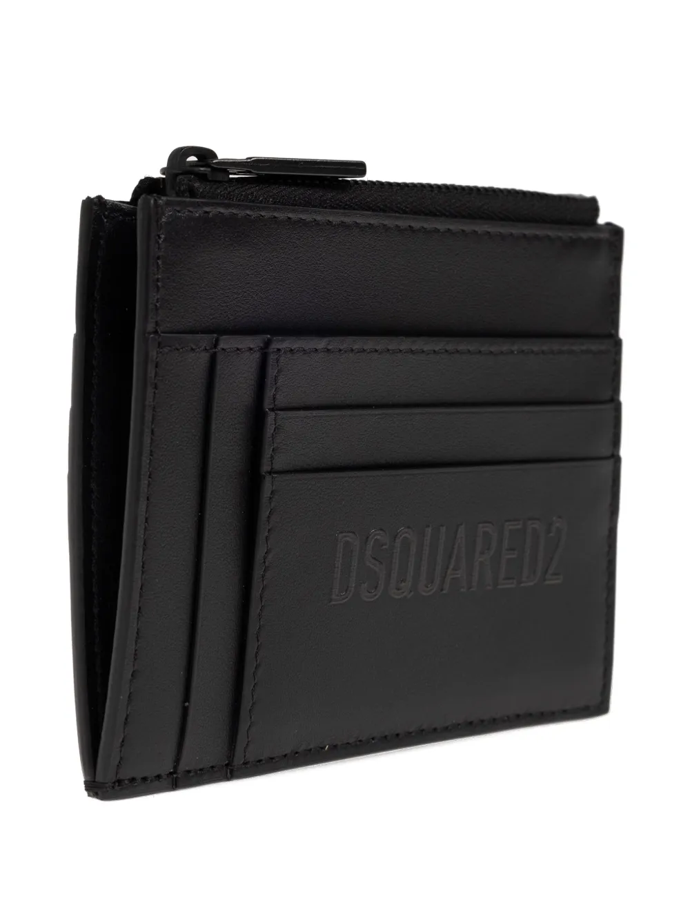 

Картхолдер на молнии с логотипом DSQUARED2, черный