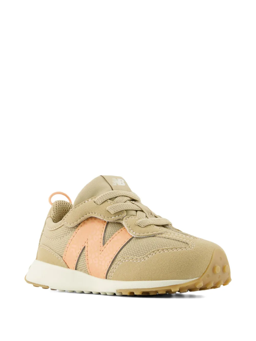 Кроссовки 327 New-B Hook & Loop New Balance Kids, оранжевый — фото 2