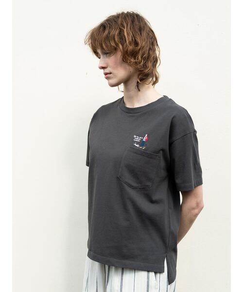 

Футболка для девочек с вышивкой Lugnoncure, угольно-серый