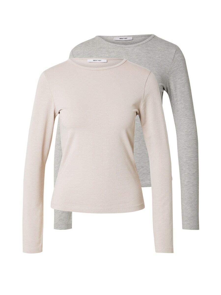 

Рубашка ABOUT YOU Layla, цвет Beige/mottled grey