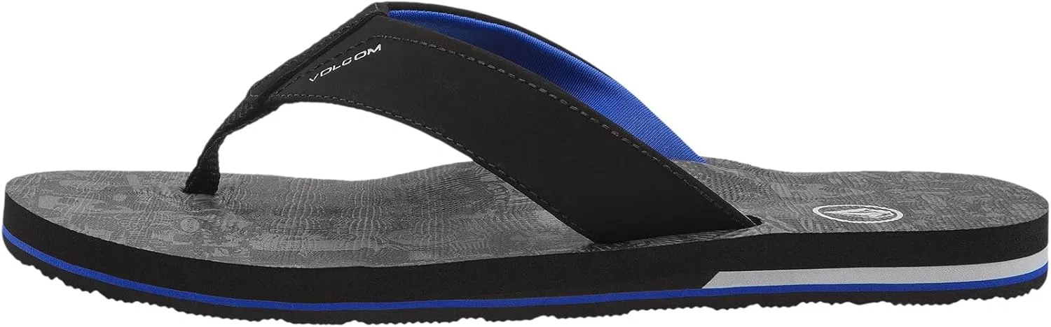 Сандалии мужские водонепроницаемые Volcom, Black Print — фото 4