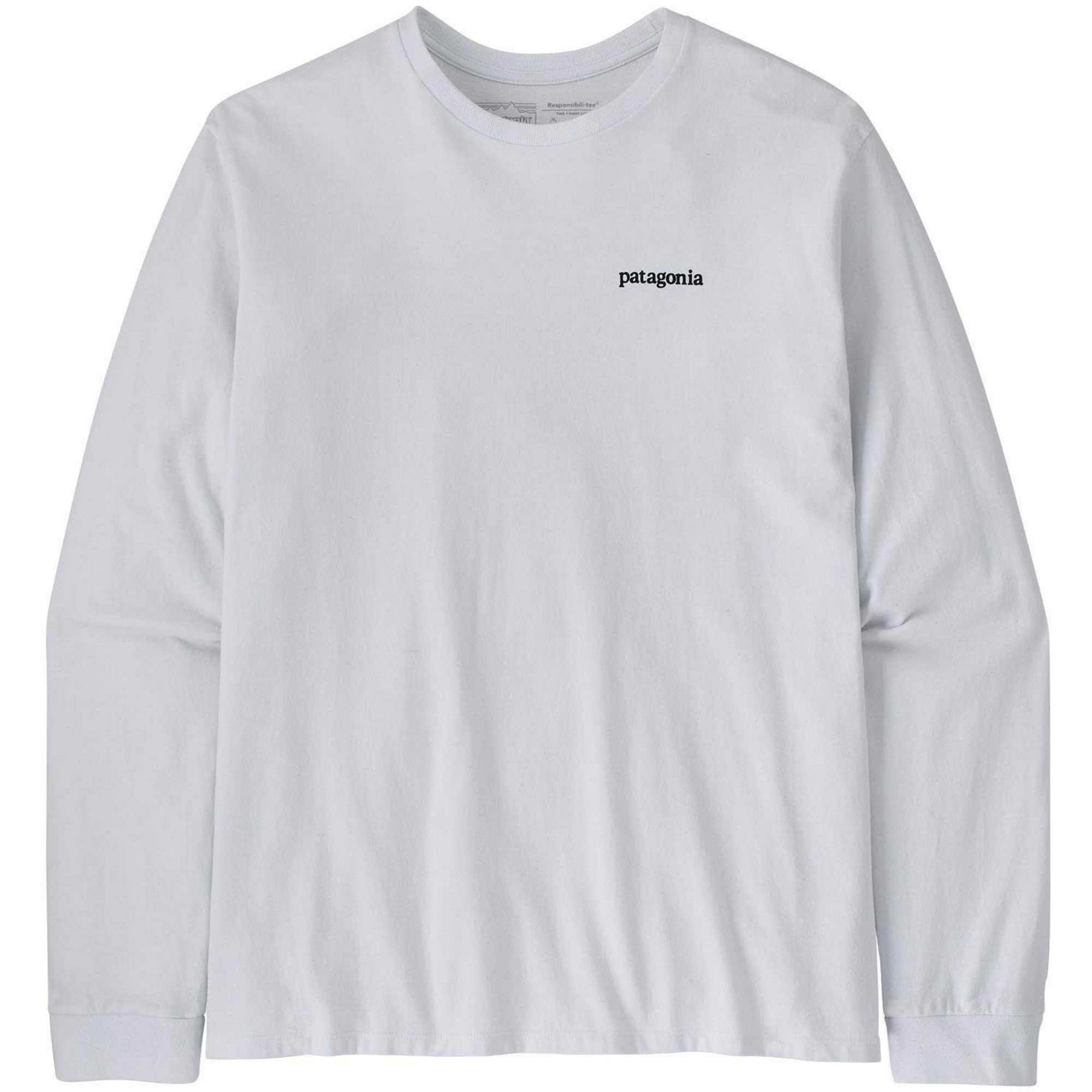 Мужская футболка с длинными рукавами Line Logo Ridge Responsibili-Tee Patagonia, White — фото 4