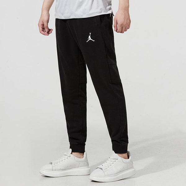 Спортивные штаны Men's Air Jordan As J Df Air Flc Pant Logo Distress Sports Knit Bundle Feet Long Pants/Trousers Autumn Black, черный — фото 3