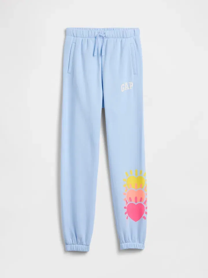 Спортивные штаны на резинке, GAP, голубой