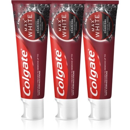 

Max White Charcoal Trio Отбеливающая зубная паста 3 x 75 мл