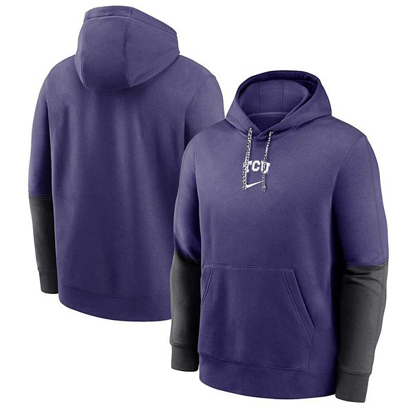 Мужская фиолетовая толстовка с капюшоном TCU Horned Frogs 2024 Sideline Club Nike — фото 2