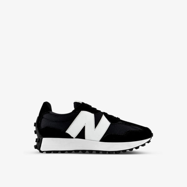 

327 низкие кроссовки из замши и сетки New Balance, черный