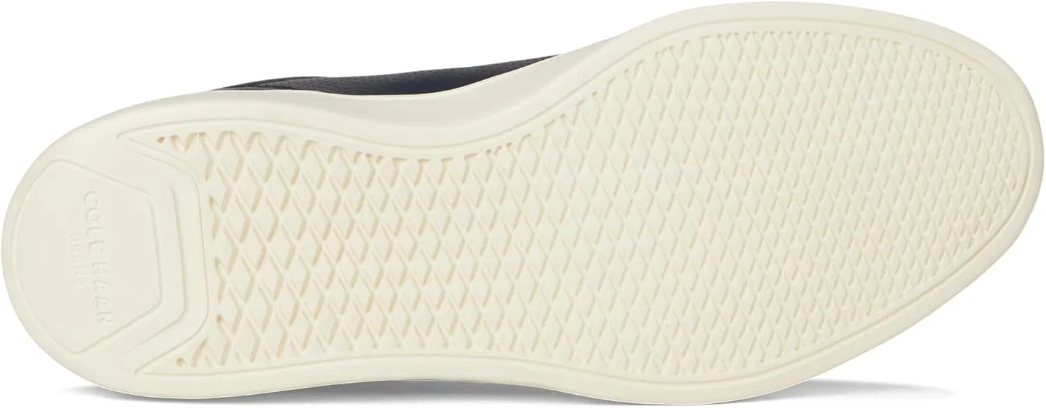 Мужские кроссовки Cole Haan Grand Crosscourt Modern с перфорированным носком и шнуровкой, легкие кожаные, 2-Navy Blazer British Tan Ivory — фото 3