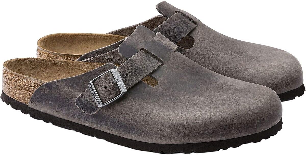 Унисекс сабо Birkenstock Boston с мягкой стелькой, мультиколор — фото 4