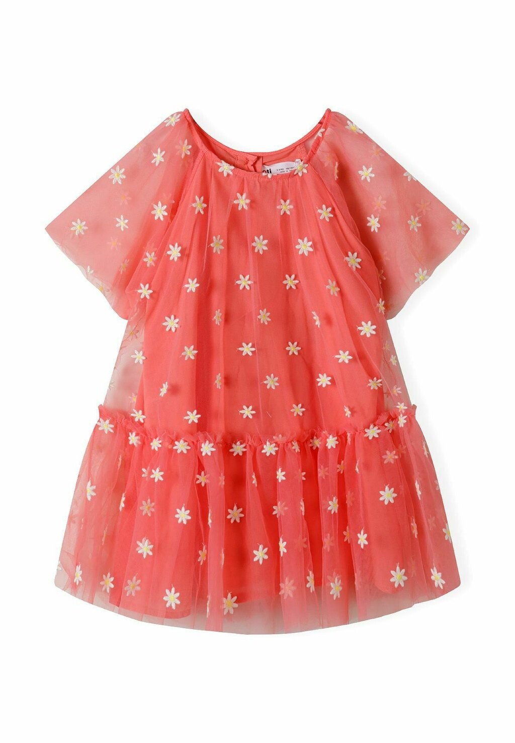 

Коктейльное платье EMBROIDERED MEADOW MINOTI, коралл