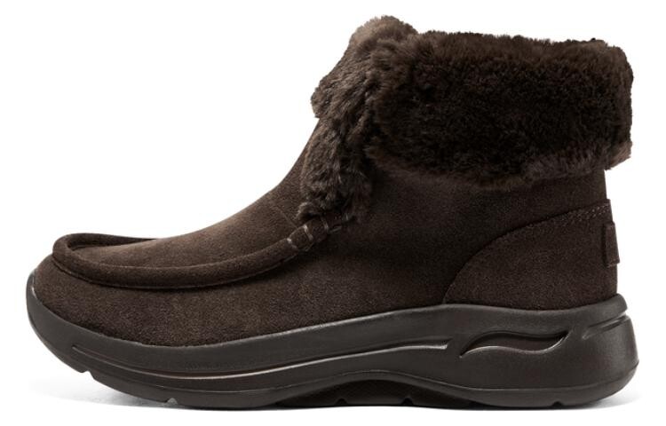 Зимние ботинки Skechers на толстой подошве, коричневый