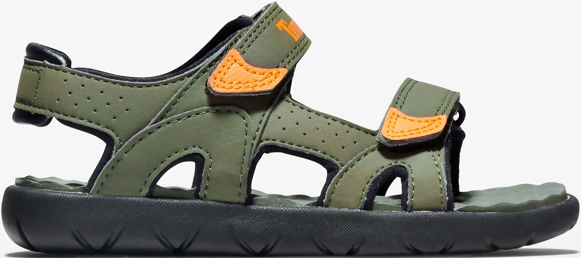 Сандалии Timberland "Perkins Row 2 STRAP SANDAL", с застежкой-липучкой, хаки — фото 2