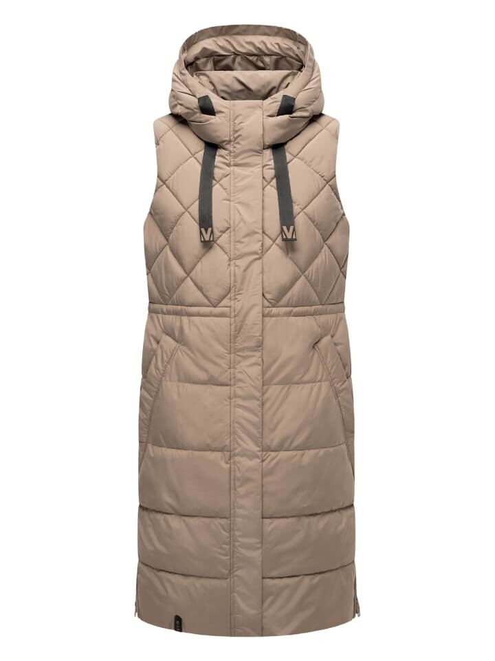 

Стеганый жилет Marikoo Steppweste Narikaa 16, цвет Taupe Grey, Серый, Стеганый жилет Marikoo Steppweste Narikaa 16, цвет Taupe Grey