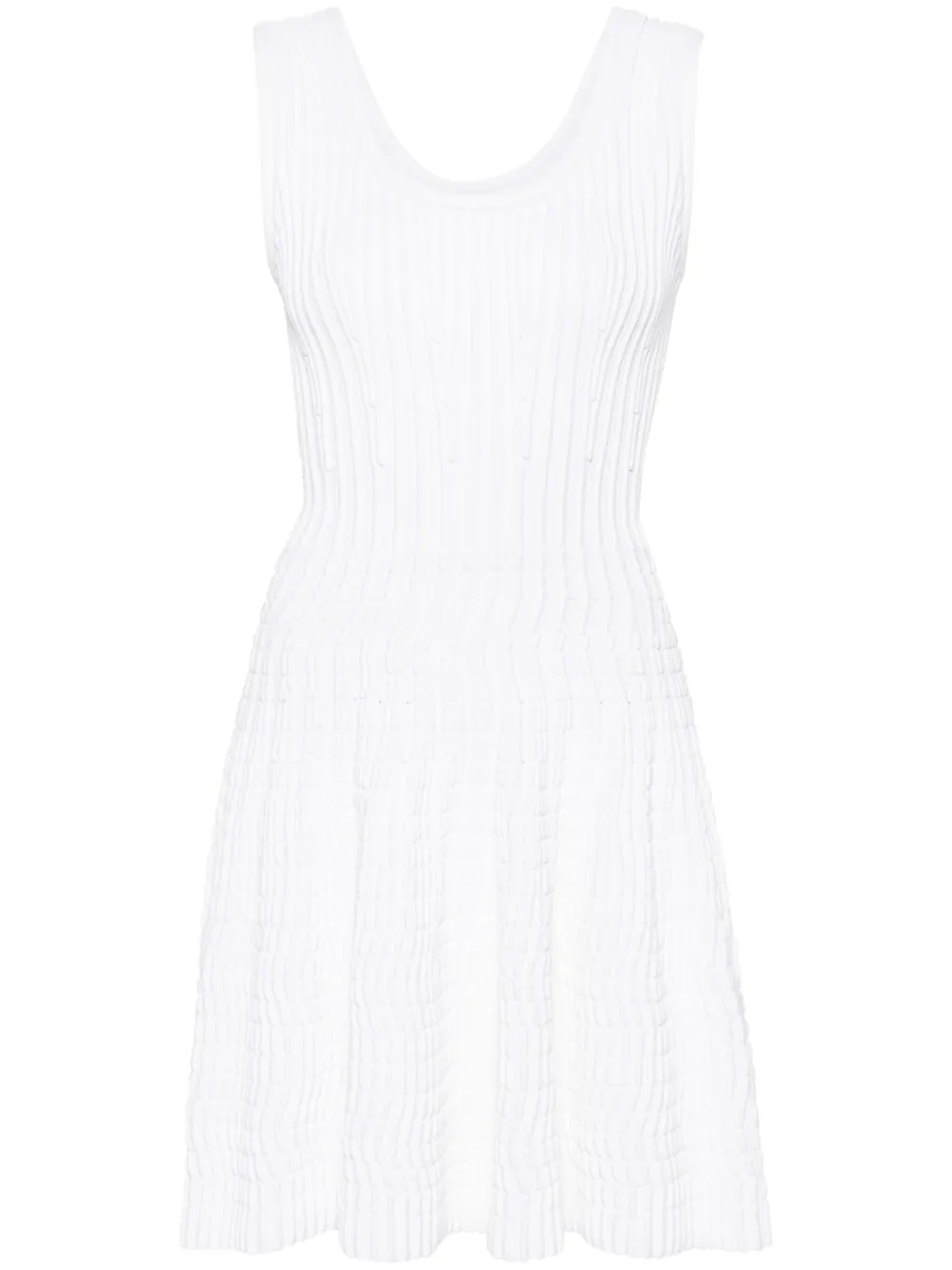 

Трикотажное платье мини Alaïa, белый