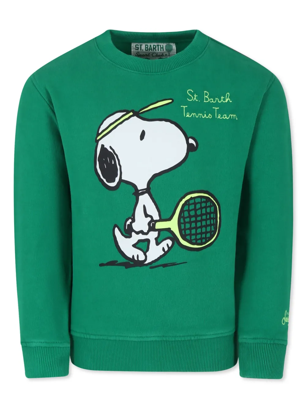 

Толстовка Peanuts из коллаборации со Snoopy MC2 Saint Barth Kids, зеленый