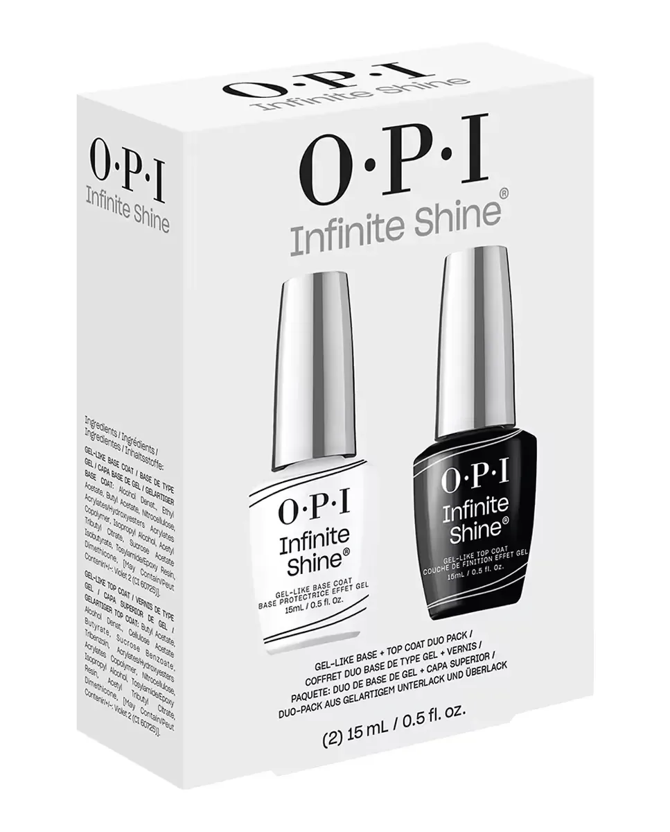 Набор Duo Лак для ногтей долгого действия Infinite Shine Верхнее покрытие + Базовое покрытие Opi — фото 4