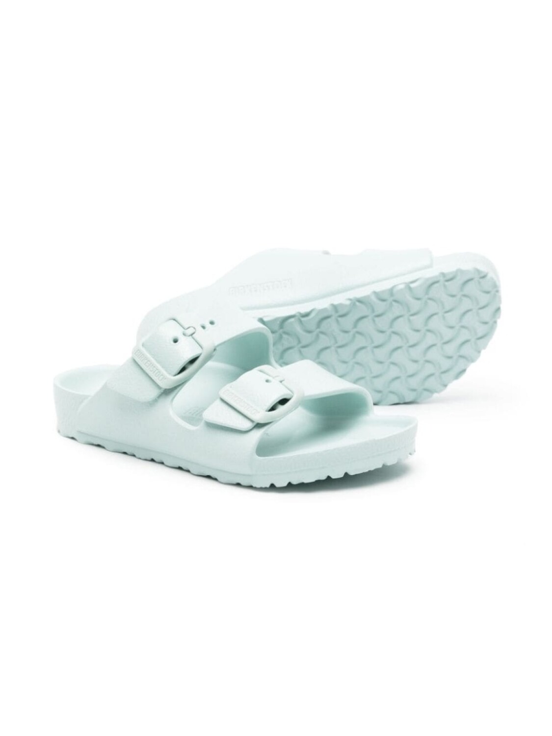 Сандалии Arizona с тисненым логотипом Birkenstock Kids, зеленый — фото 2