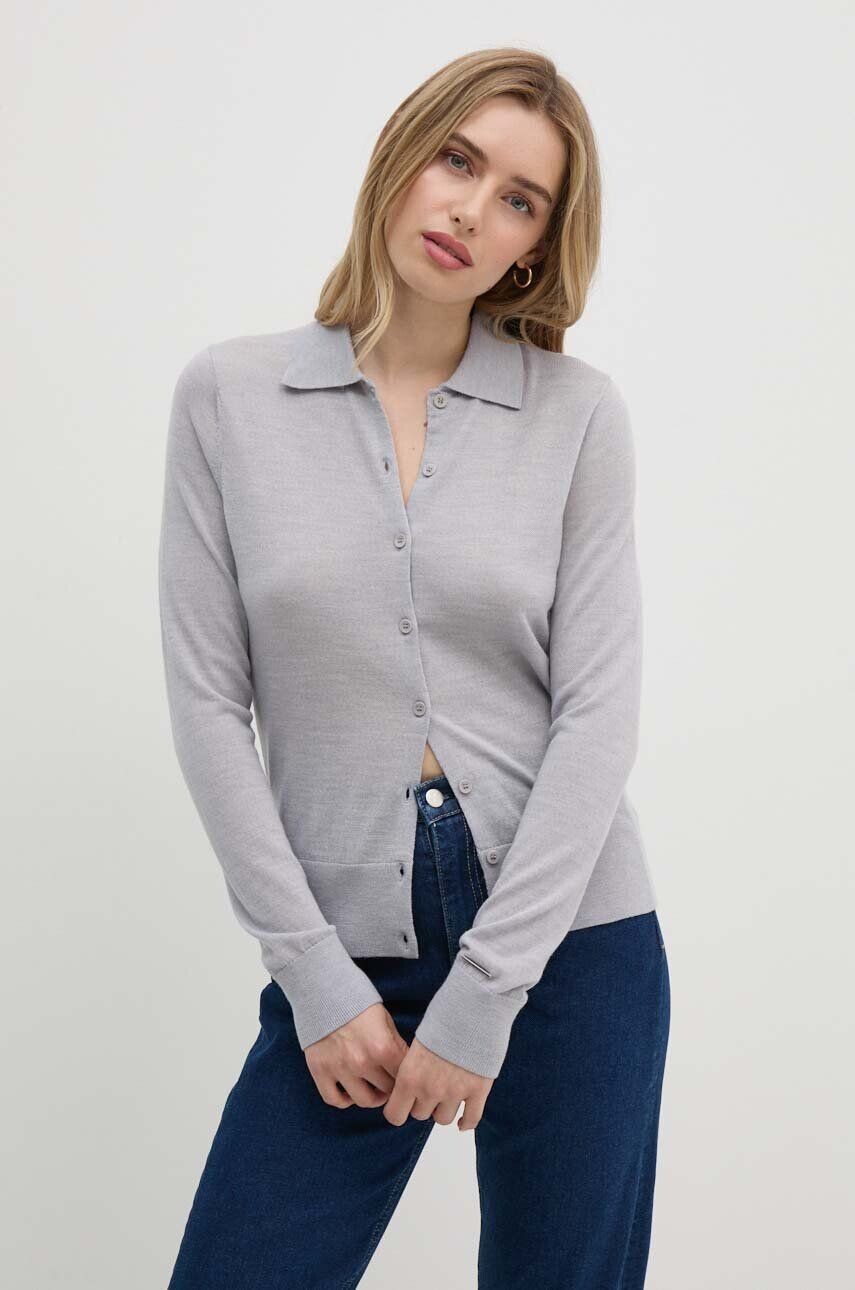 

Шерстяной свитер Calvin Klein, серый
