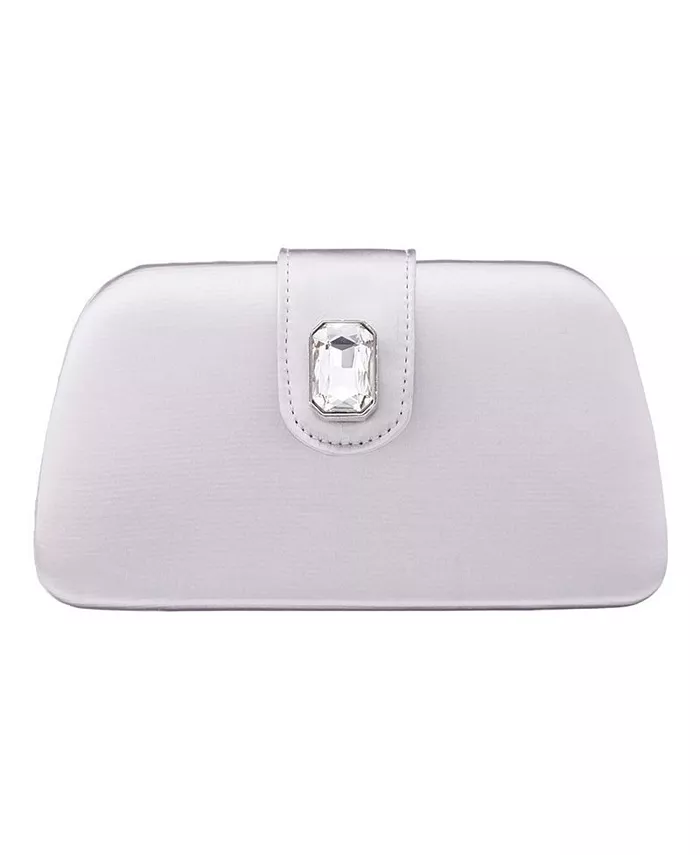 

Клатч Minaudiere с кристаллами Tab Nina, серый