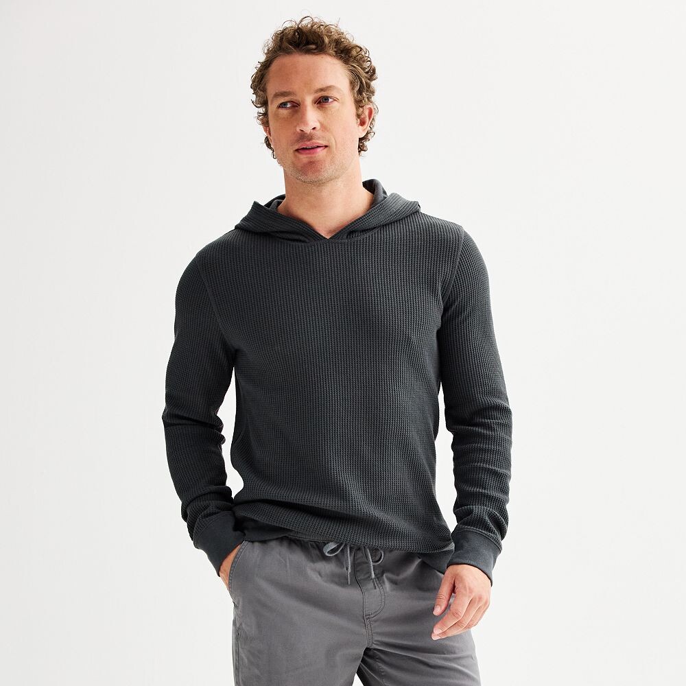 

Мужская худи Sonoma Goods For Life The Essential Waffle Hoodie, цвет Carbon Copy