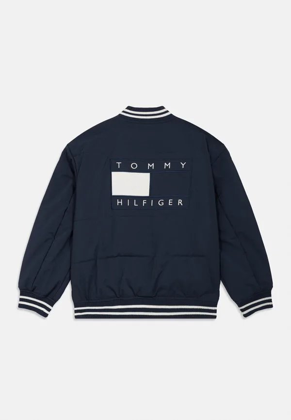 Куртка-Бомбер свободного кроя с логотипом на спине Tommy Hilfiger, Dark Night Navy — фото 2