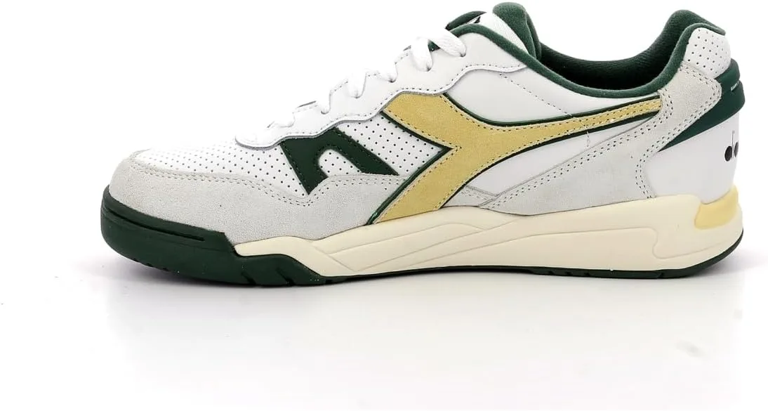 Кроссовки Diadora Unisex Winner SL, белый/зеленый — фото 4