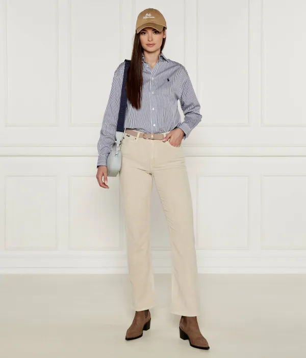 Вельветовые брюки Parkway Straight fit Boss, бежевый — фото 2