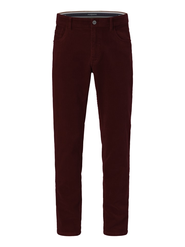 

Redpoint Вельветовые брюки MILTON бордового цвета