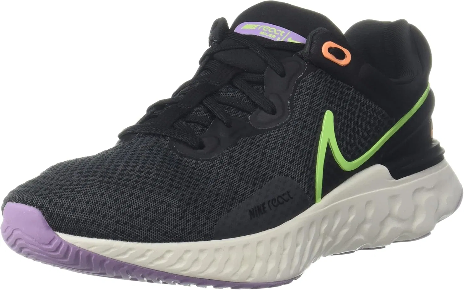 Мужские кроссовки Nike React Miler 3, Anthracite Ghost Green Black White