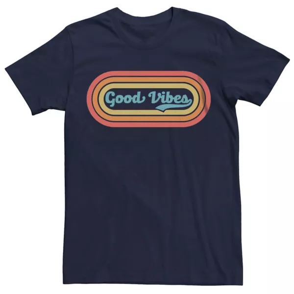 

Мужская футболка с ретро-графикой Good Vibes Licensed Character, синий