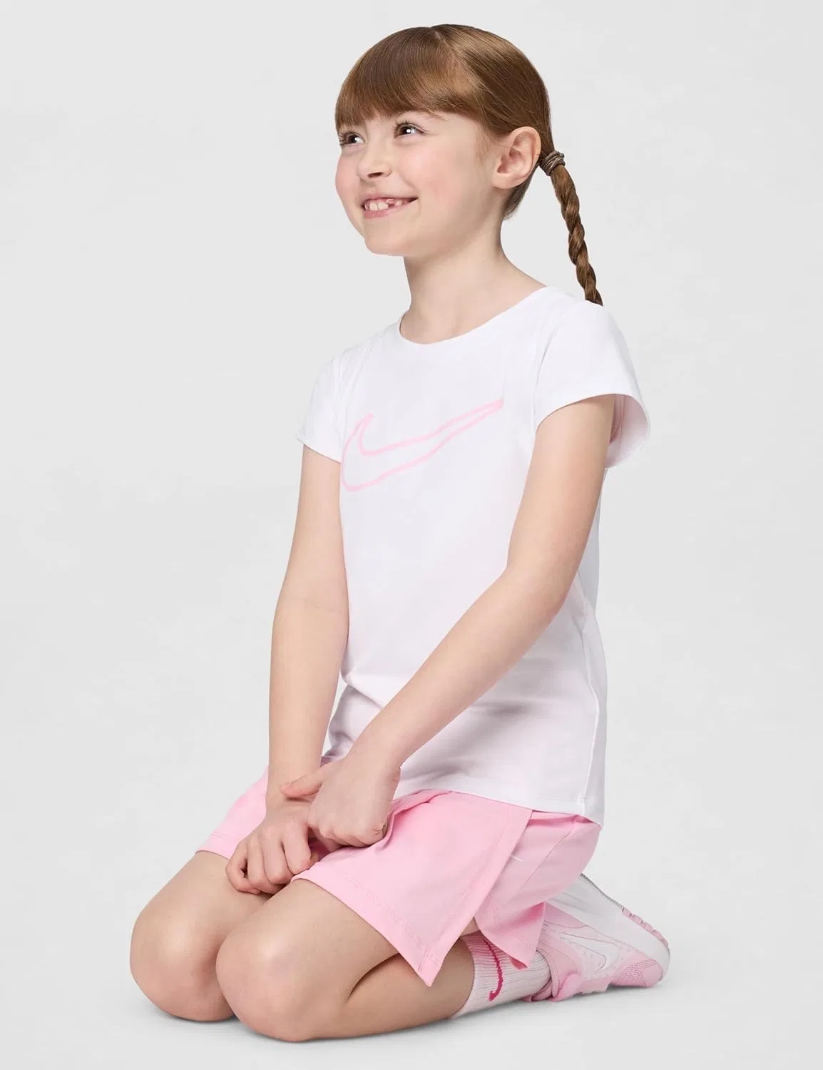 Детский спортивный комплект Dri-FIT Nike, 2 предмета, Medium Soft Pink — фото 2