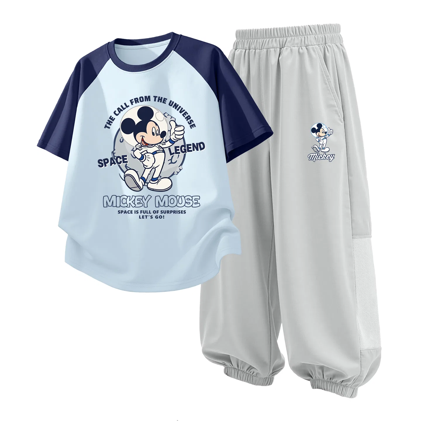 Детский спортивный костюм Casual Sportswear 2 Piece Set Disney, Di Space Sky Blue+Di Astronaut Mist Mountain Gray