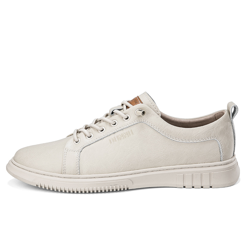 

Dunnu Мужские низкие скейтерские кеды бежевые, цвет Beige