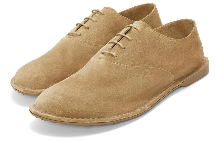 LOEWE Folio Suede Casual Shoes Men's Beige — фото 4