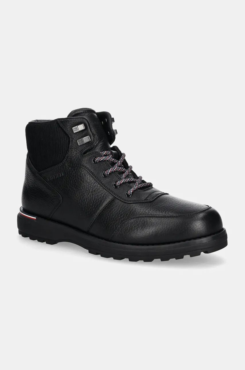 

Кожаные ботинки Tommy Hilfiger CORPORATE WARM OUTDOOR LTH BOOT, черный