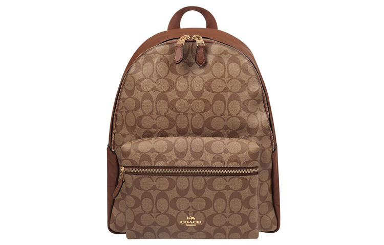 

Чарли Рюкзак из Покрытого Холста Большого Размера Женский Цвет Хаки COACH