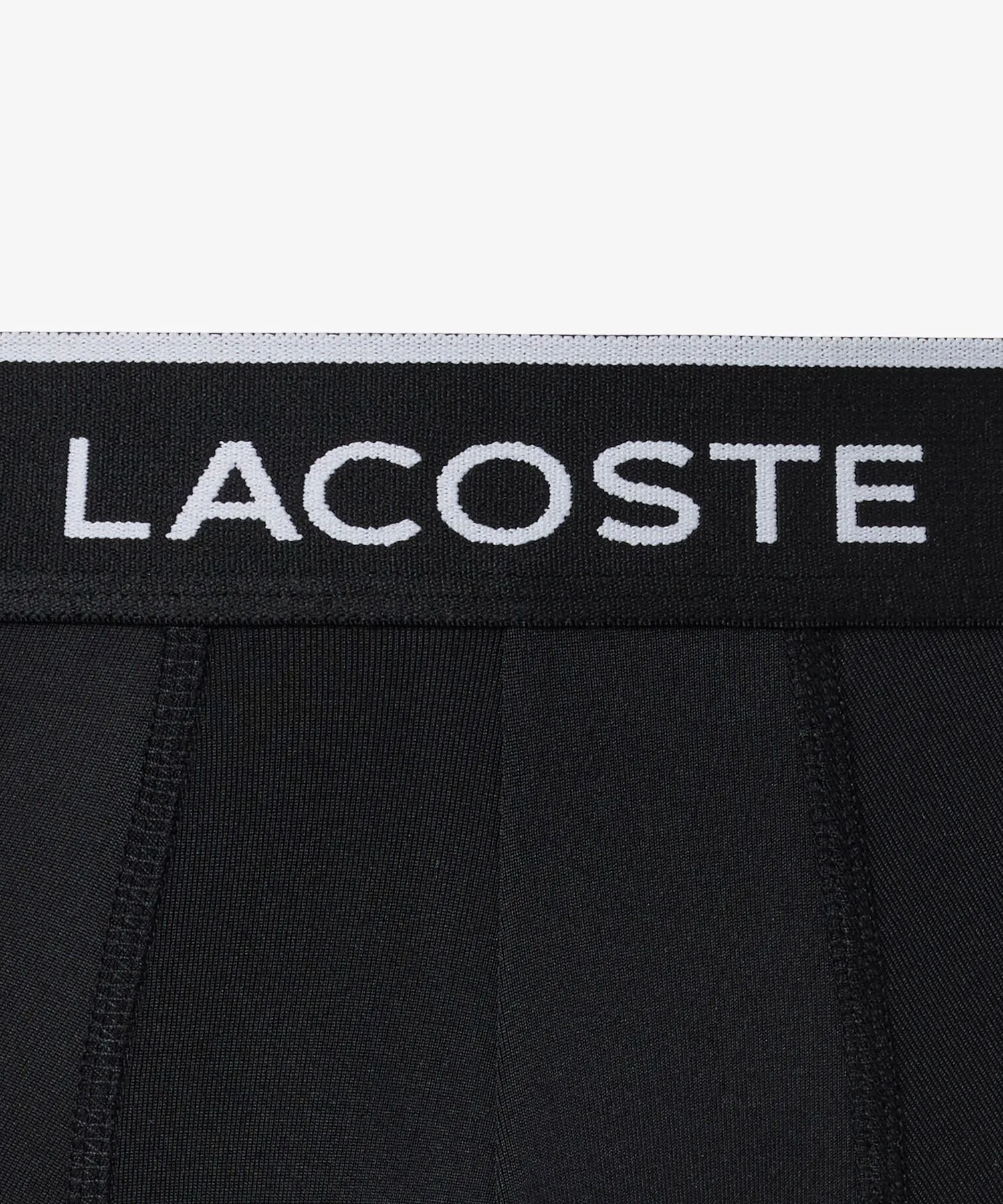 Трусы-шорты из микрофибры с логотипом 3P Brand LACOSTE, Black — фото 3