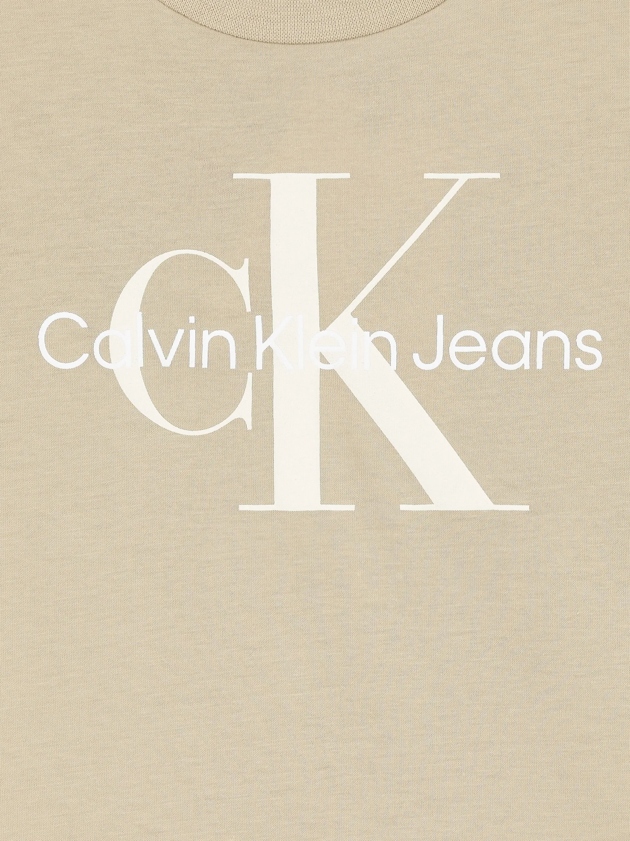 Футболка с логотипом Calvin Klein Kids, коричневый — фото 3