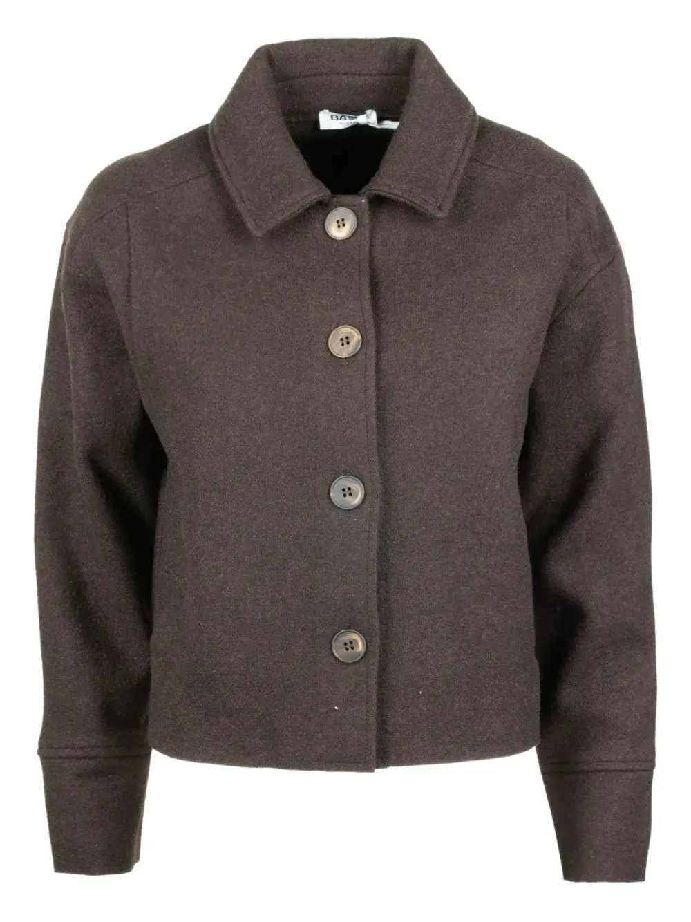 

Жакет на пуговицах с воротником Base Milano, коричневый