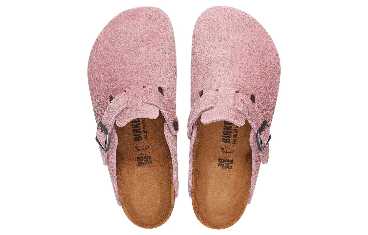 Мюли Birkenstock Stussy x Boston Shaggy, розовый — фото 3