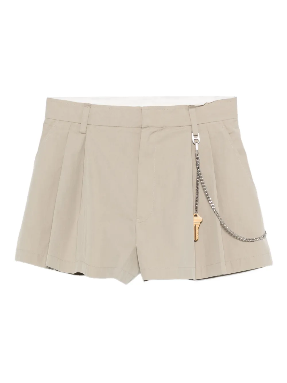 

Шорты с цепочкой и складками Alexander Wang, зеленый