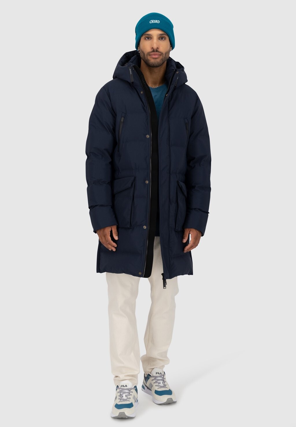 

Зимнее пальто SAULAK PUFFER alife & kickin, темно-синий