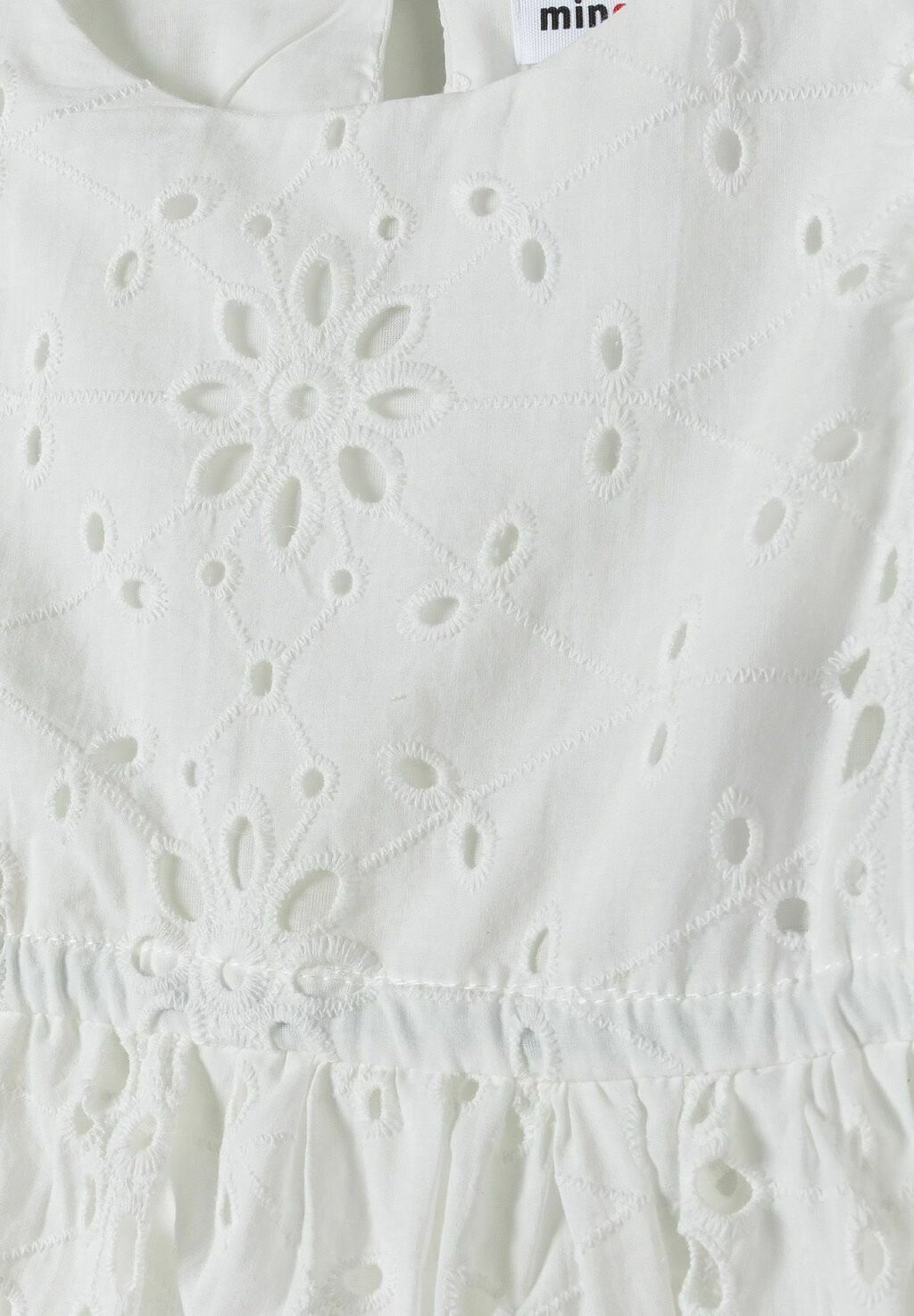 

Дневное платье BROIDERY FRILL SLEEVES MINOTI, белый