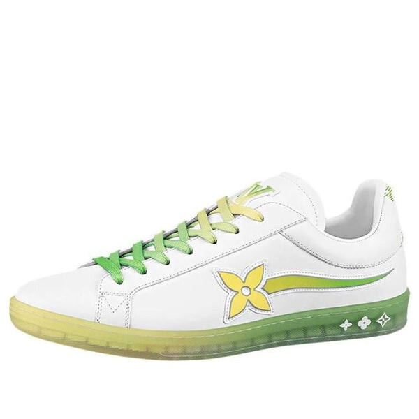 

Кроссовки luxembourg samothrace trainers 'white yellow green' Louis Vuitton, белый