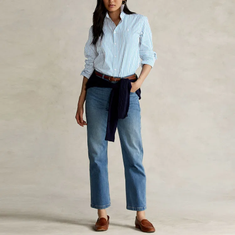 Рубашка голубая Polo Ralph Lauren — фото 3