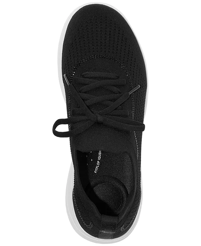 Женские кроссовки Super-Q с кристальной отделкой и шнуровкой Fitflop, черный — фото 3
